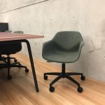 fourme 66 chair on 5 star base with castors